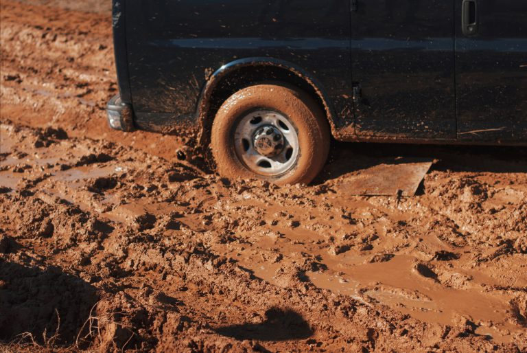 stuck in mud ditch